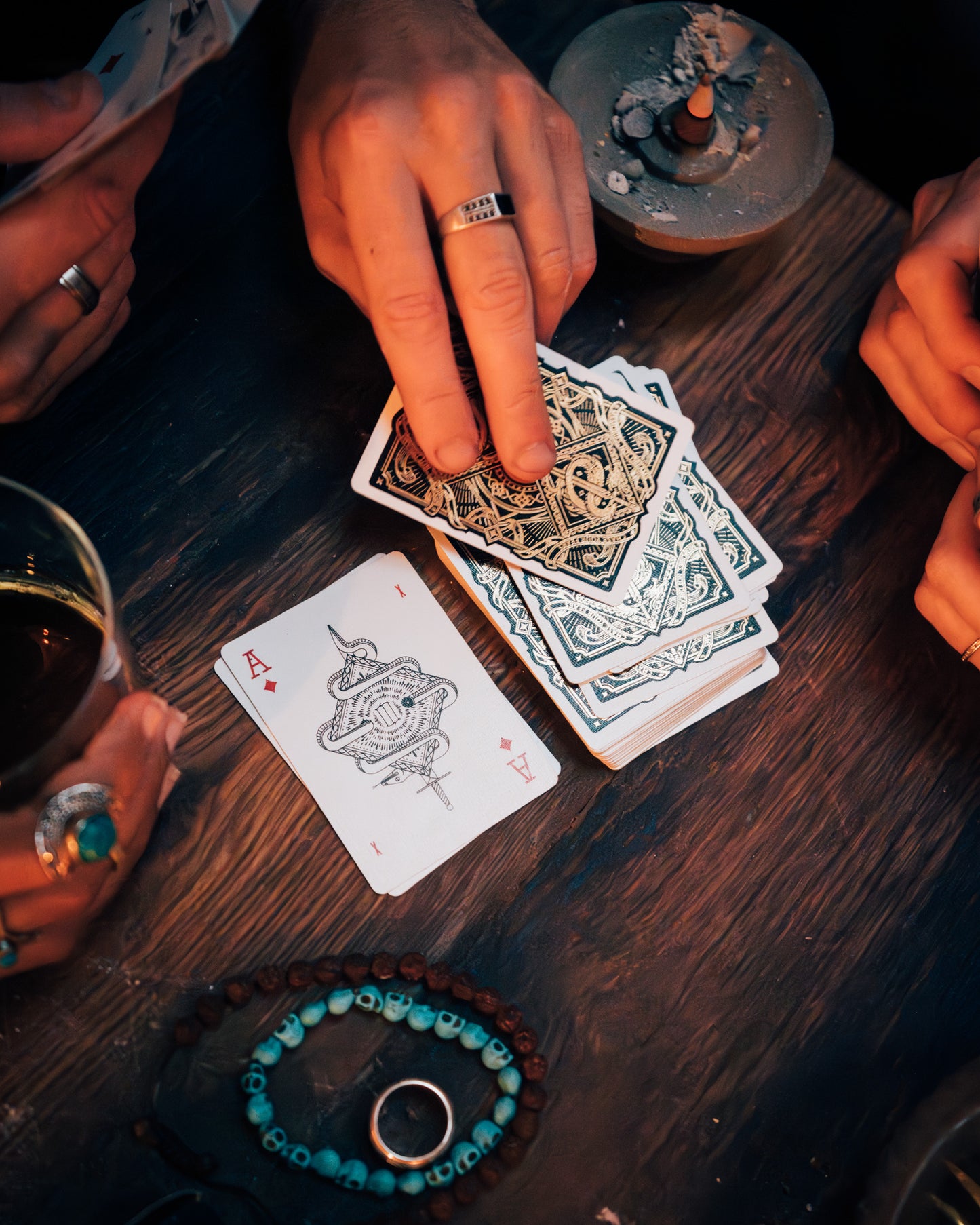 Playing Cards w/ Leather Case