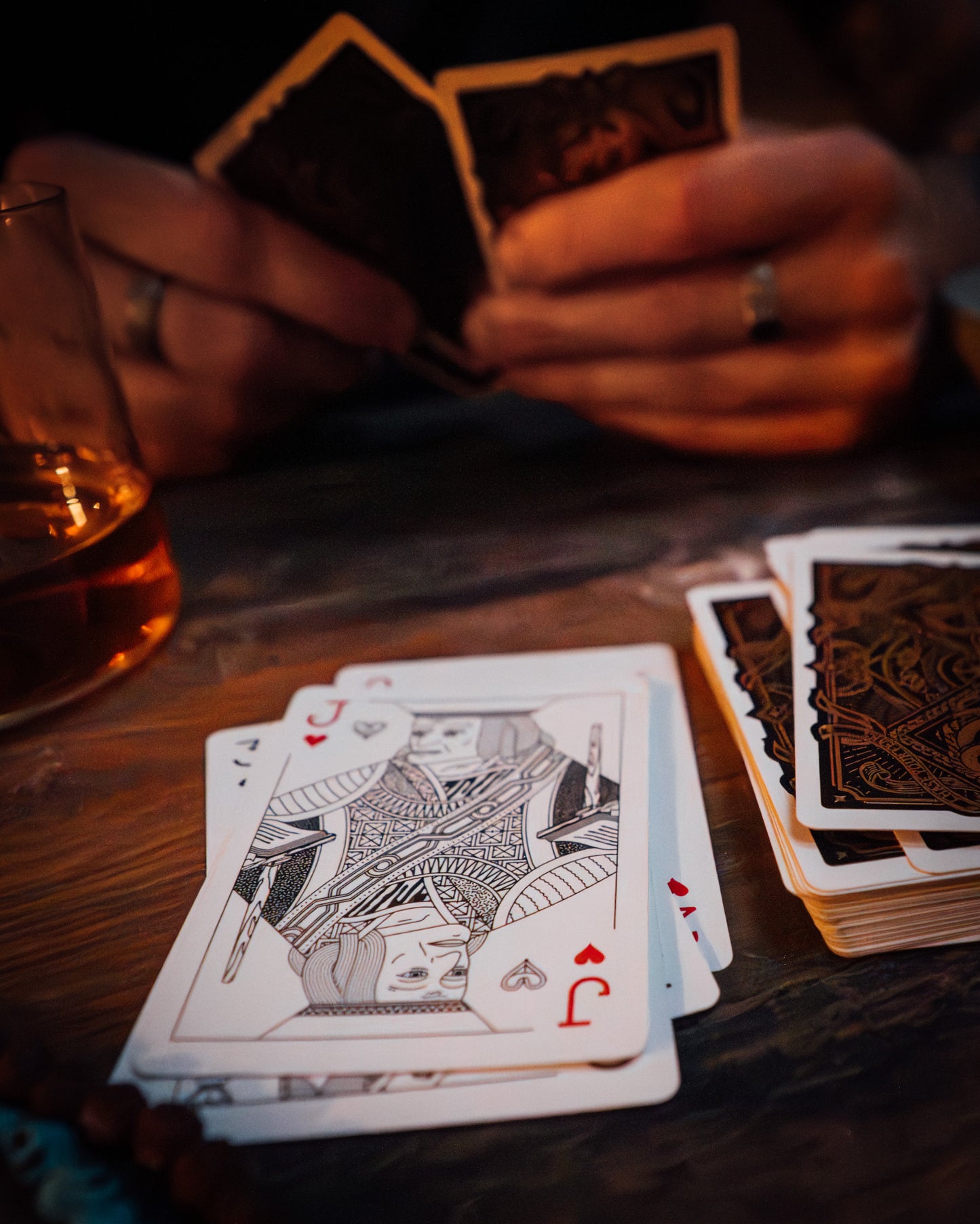 Playing Cards w/ Leather Case