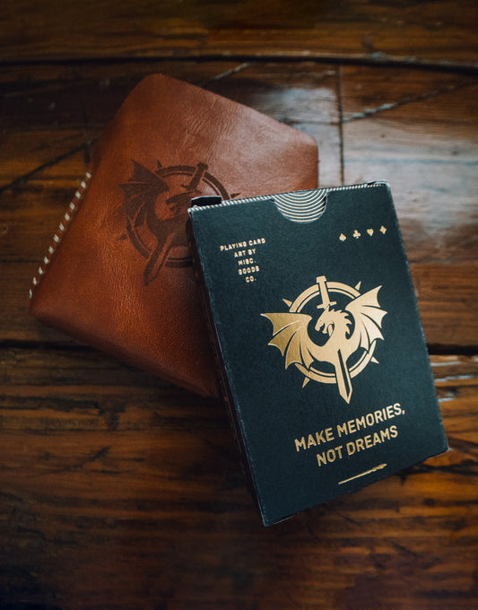 Playing Cards w/ Leather Case