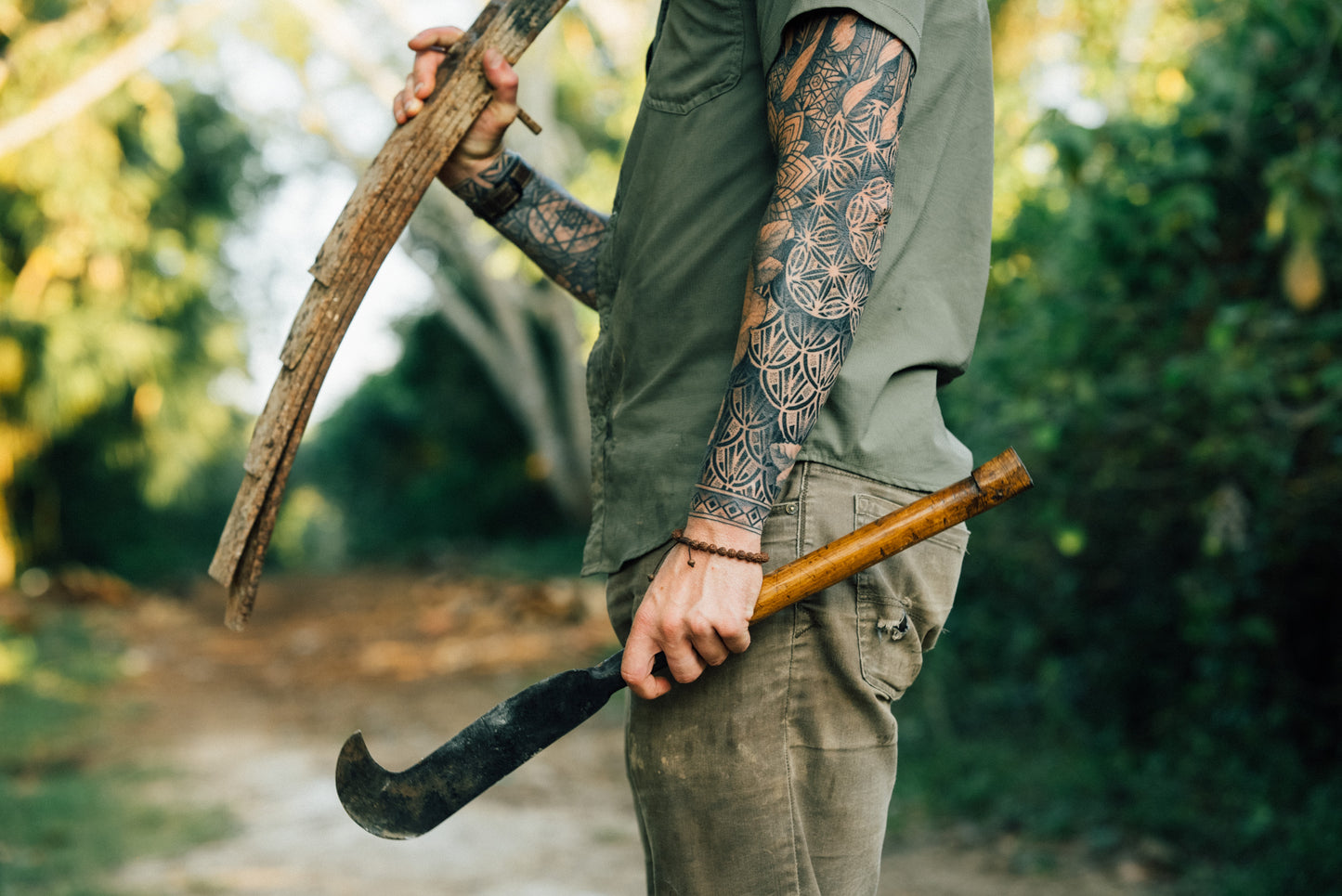 Mayan Scrap Metal Machete